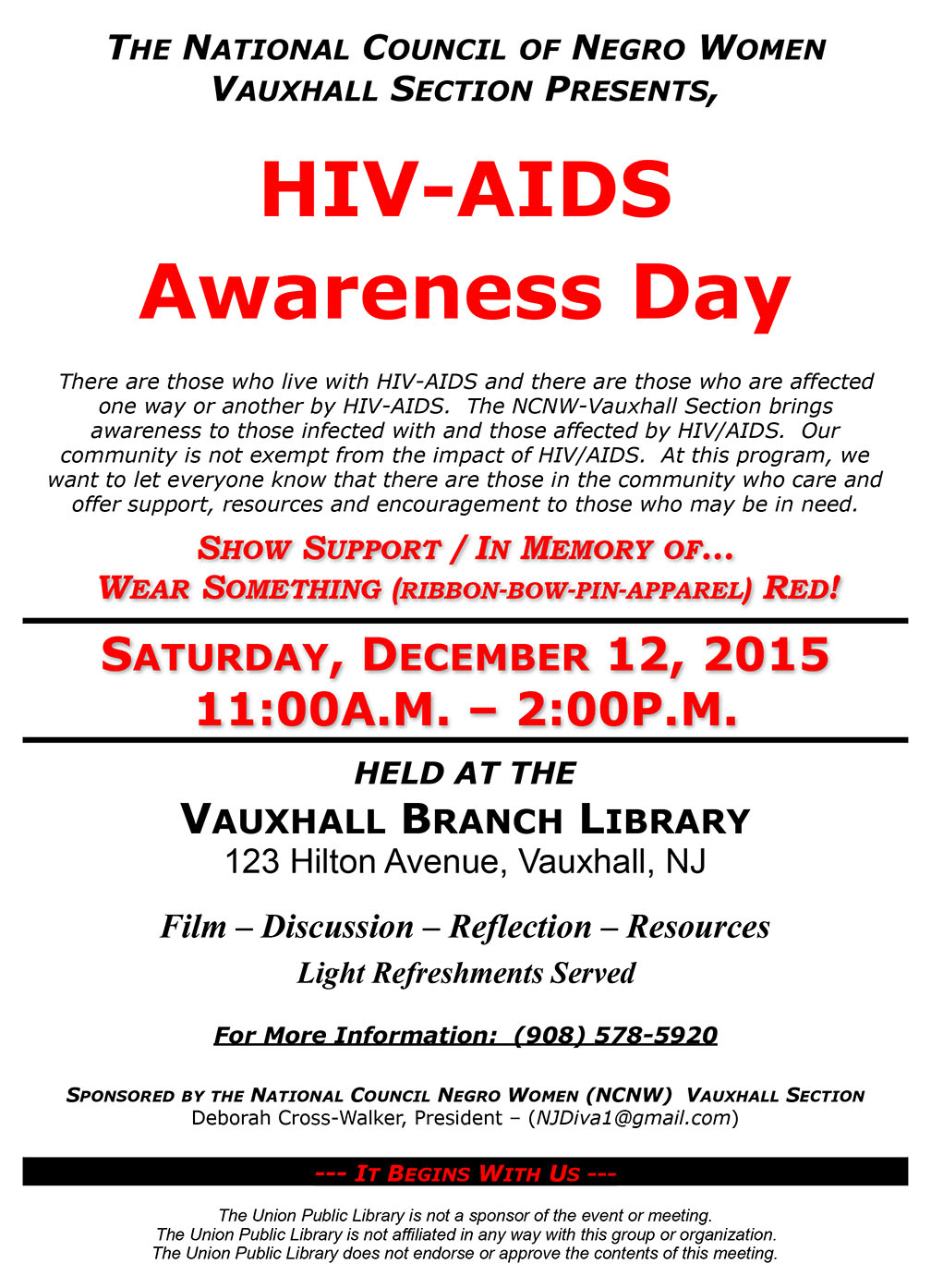 Flyer Hiv Aids Awareness 15 Renna Media