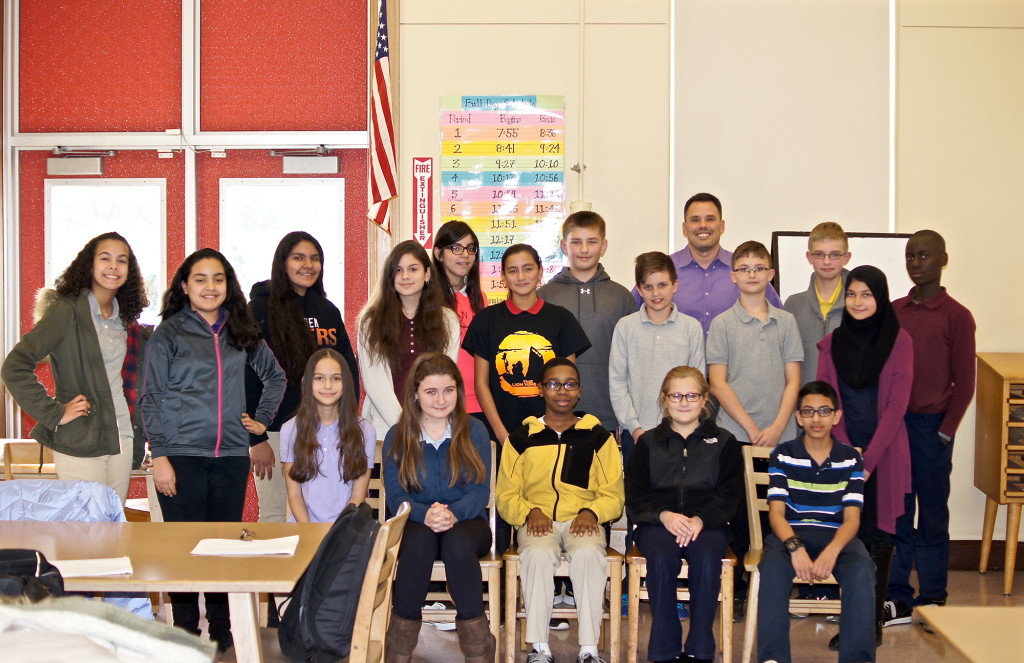 (above) The contestants of the McManus Geography Bee. Congratulations to all of the participants.
