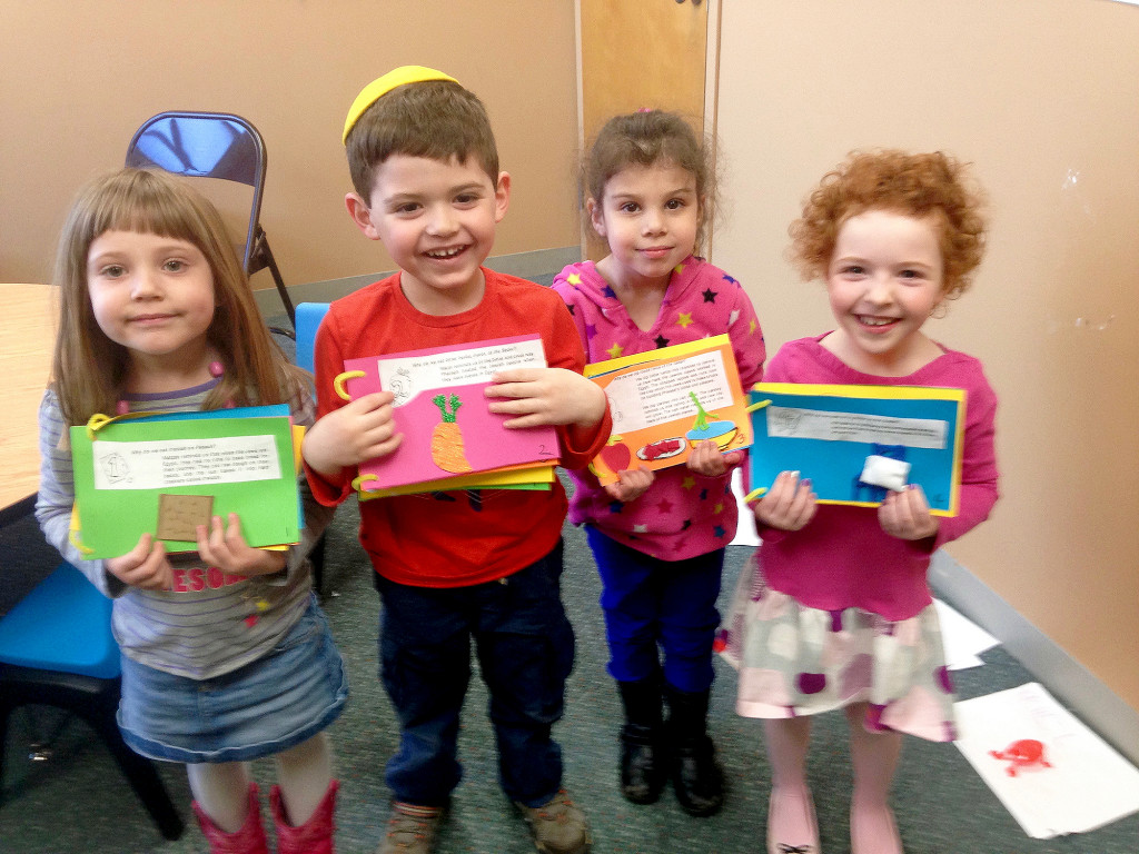 (above) The Pre-K students learned about Passover on April 3.