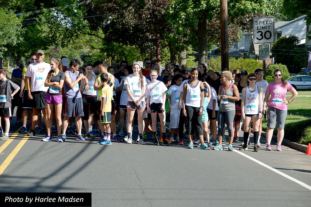 (above) Runners at the starting line for Centennial Village Group’s 2015 Velocity 5K Race. Photo by Harlee Madsen