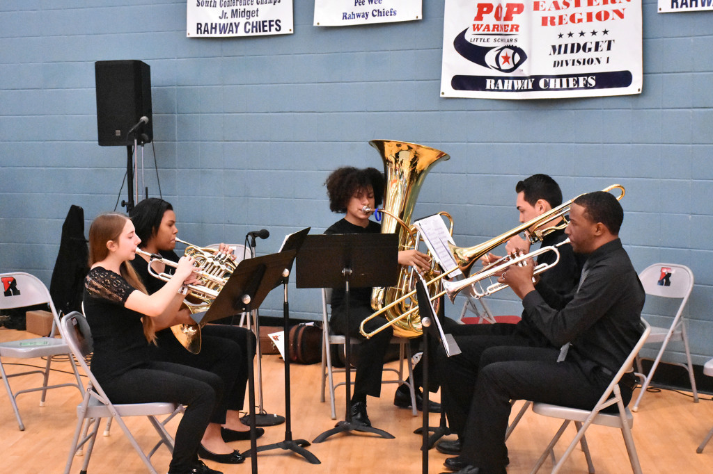 (above) The Rahway High School Band