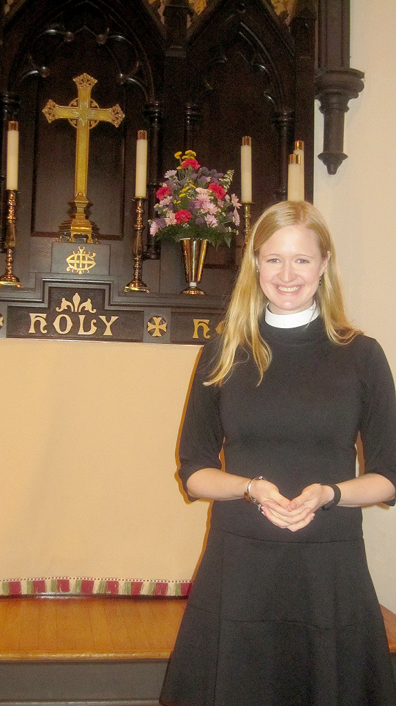 (above) The Rev. Ann Kathryne Urinoski at The Church of the Holy Cross in North Plainfield, New Jersey.