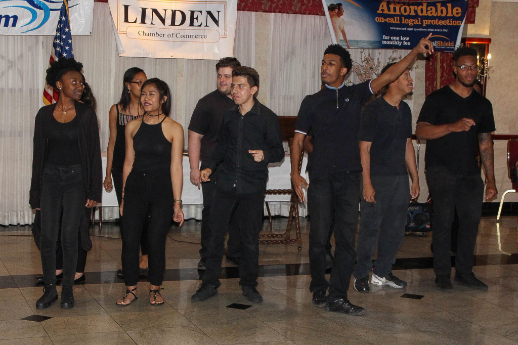 (above) Linden High School Students performed during the awards ceremony.