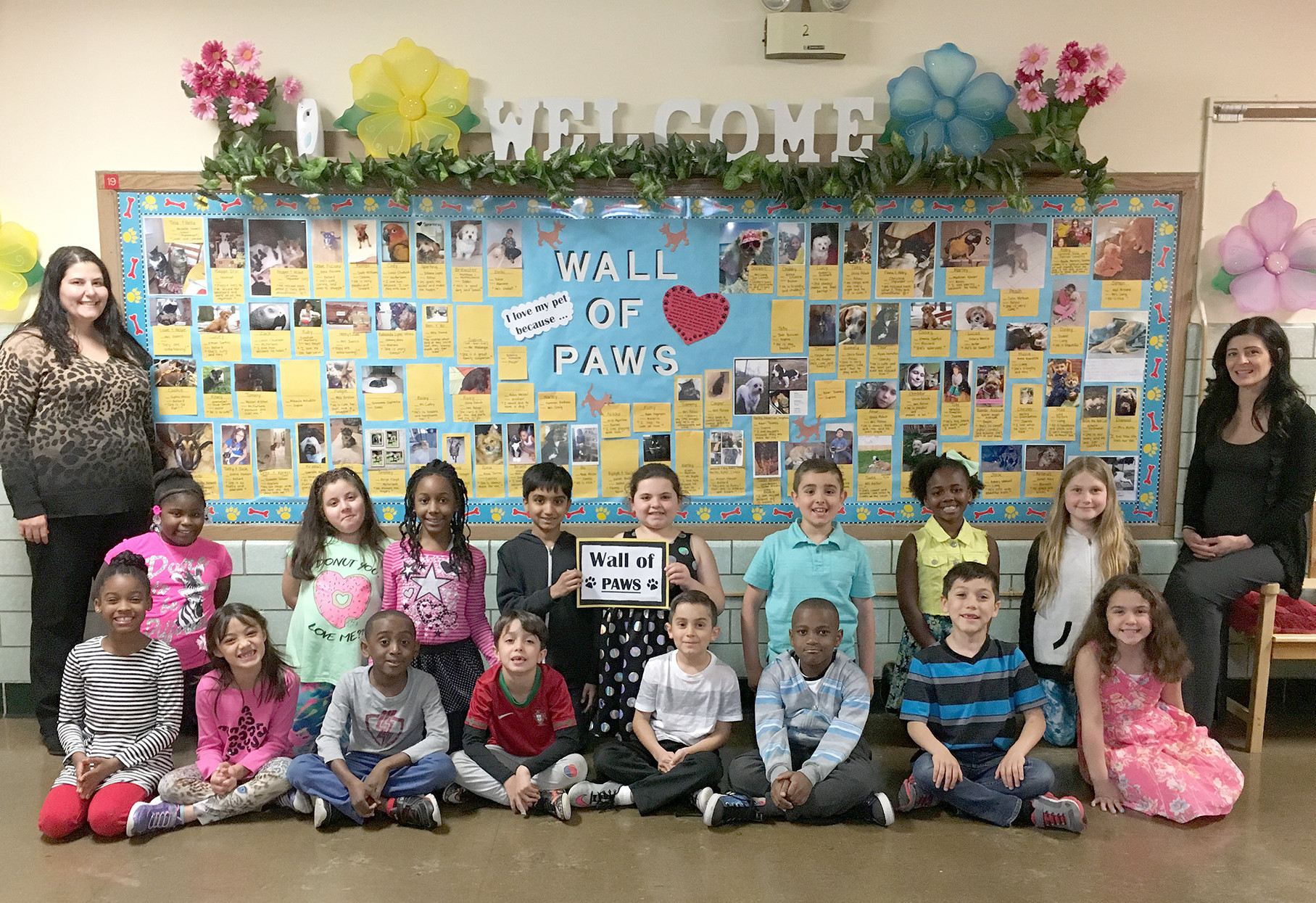 Renna Media | Wall of Paws at Battle Hill Elementary