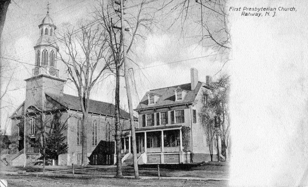 (above) Photo (circa 1900) shows the minister’s home next to the sanctuary.