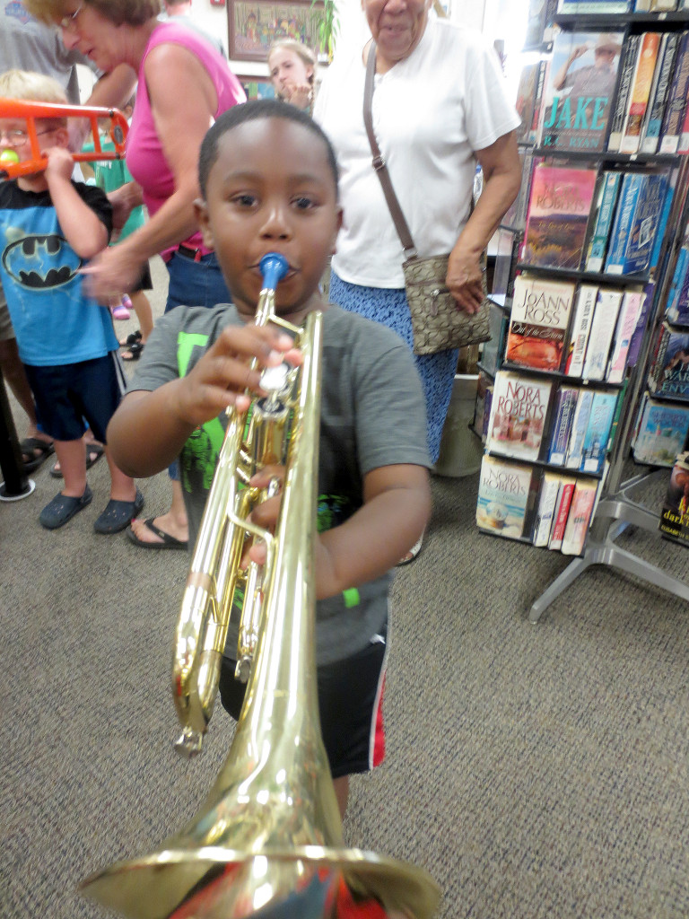 (above) Touch The Music was recently presented by Claudia Baumgaertner Lemmerz at The Kenilworth Public Library. Children learned about various instruments played in a marching band, and had an opportunity to explore these instruments during the program. Children also learned how to create instruments from recycled materials found in their home. This program was funded by a Recycling Grant given to the Borough of Kenilworth.