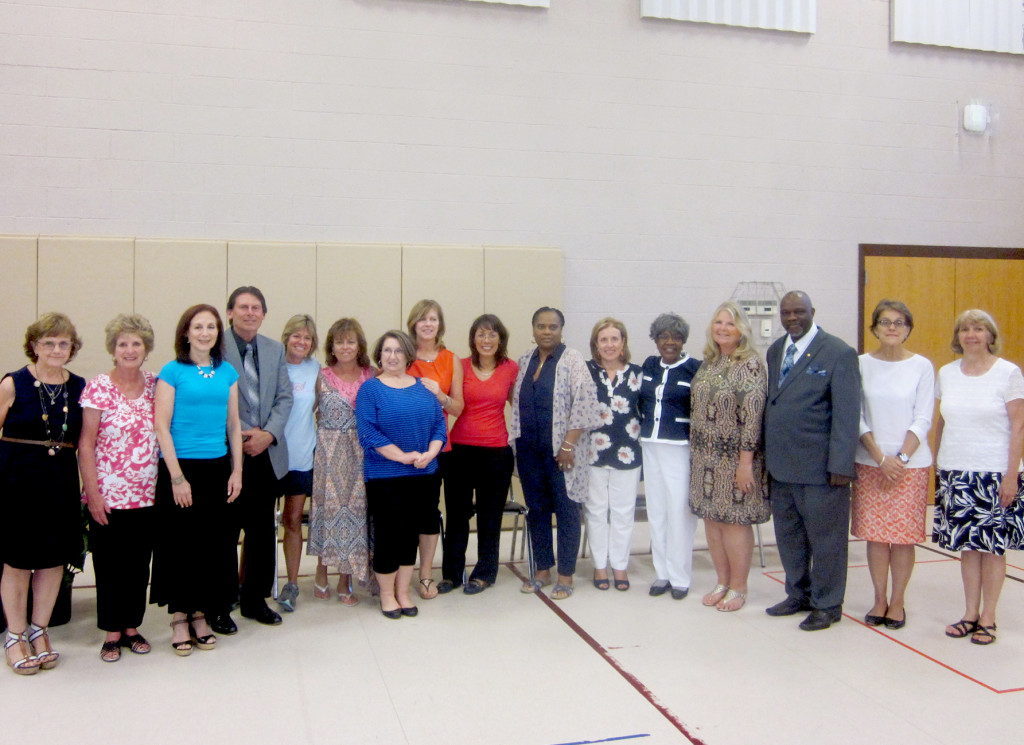 (above l-r) Chris Cahill, Marian Duelks, Bronna Lipton, Vincent Turturiello, Laurie Call, Mary Kate Schiller, Marilyn Masucci, Maryanne Degnan, Janet Ramos, Yvonne Walker, Lydia Candler, Pat Brown, Leslie Franko, Larry Bishop, Michelle Malozzi, and Anne Blauth.