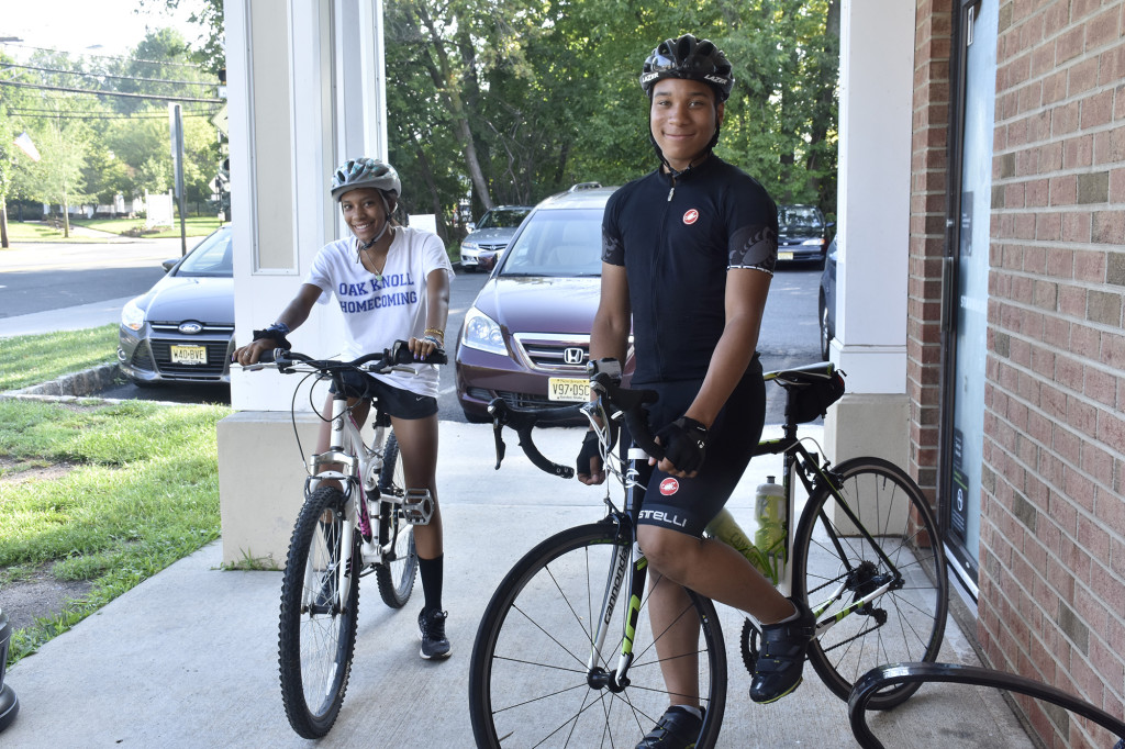 (above) Asher-Marie Coates and Tyler Campbell before their first bike