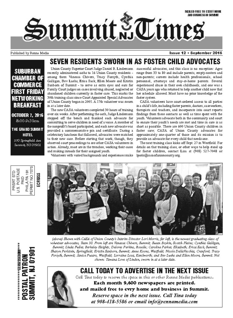 Summit Times Sept. 2016 Issue