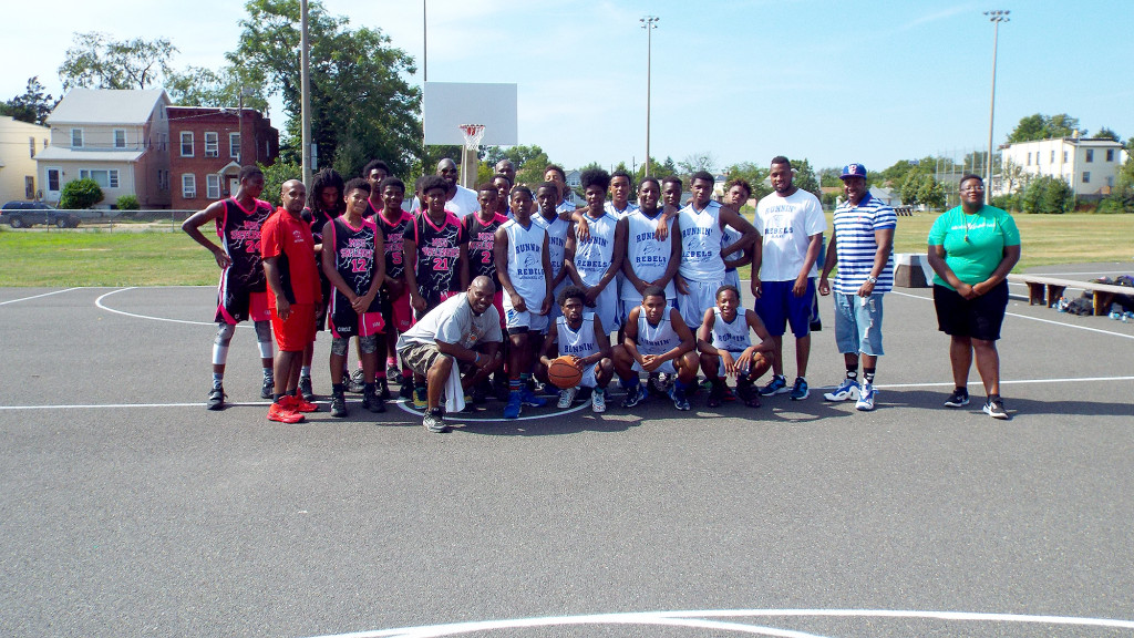 (above) Two of the basketball teams that attended the event. The MSU Skyliners (Plainfield, NJ), and The Runnin' Rebels (Newark, NJ). Two awesome programs and they were both class acts, as we were happy to have them.