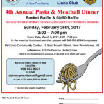 CSA pasta dinner flyer 2016 lions