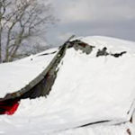 shed at Wagner Farm Arboretum Collapsed