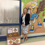 Central School box with Principal Alison Tugya