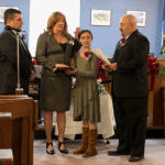 Joseph Calello, Linda Karlovitch, Angelina Calello, and Mayor Anthony Deluca