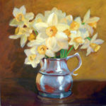 Pam Vase W Daffs