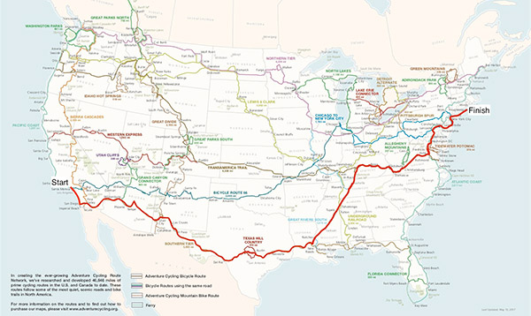 Jensen Butler bike map route | Renna Media