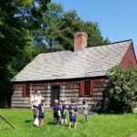 Scouts with Leader Mike Ryder at Wick House