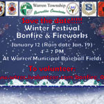 2019 Winter Festival Bonfire & Fireworks Save the Date