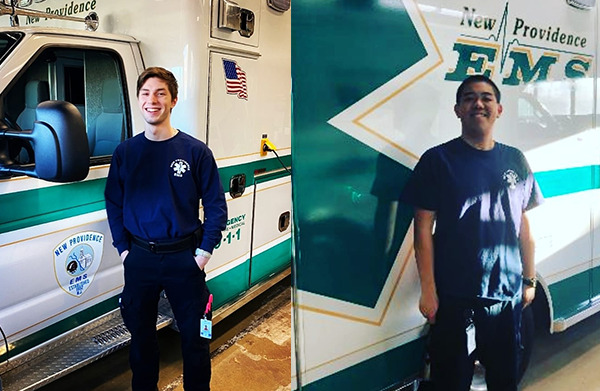 New Providence EMS Julian Le Brun and Jeff Wang