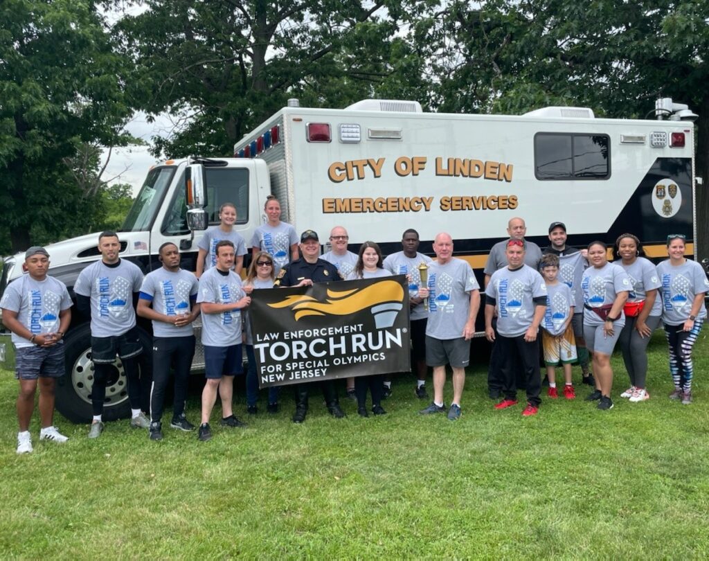 Linden police Special Olympics Torch