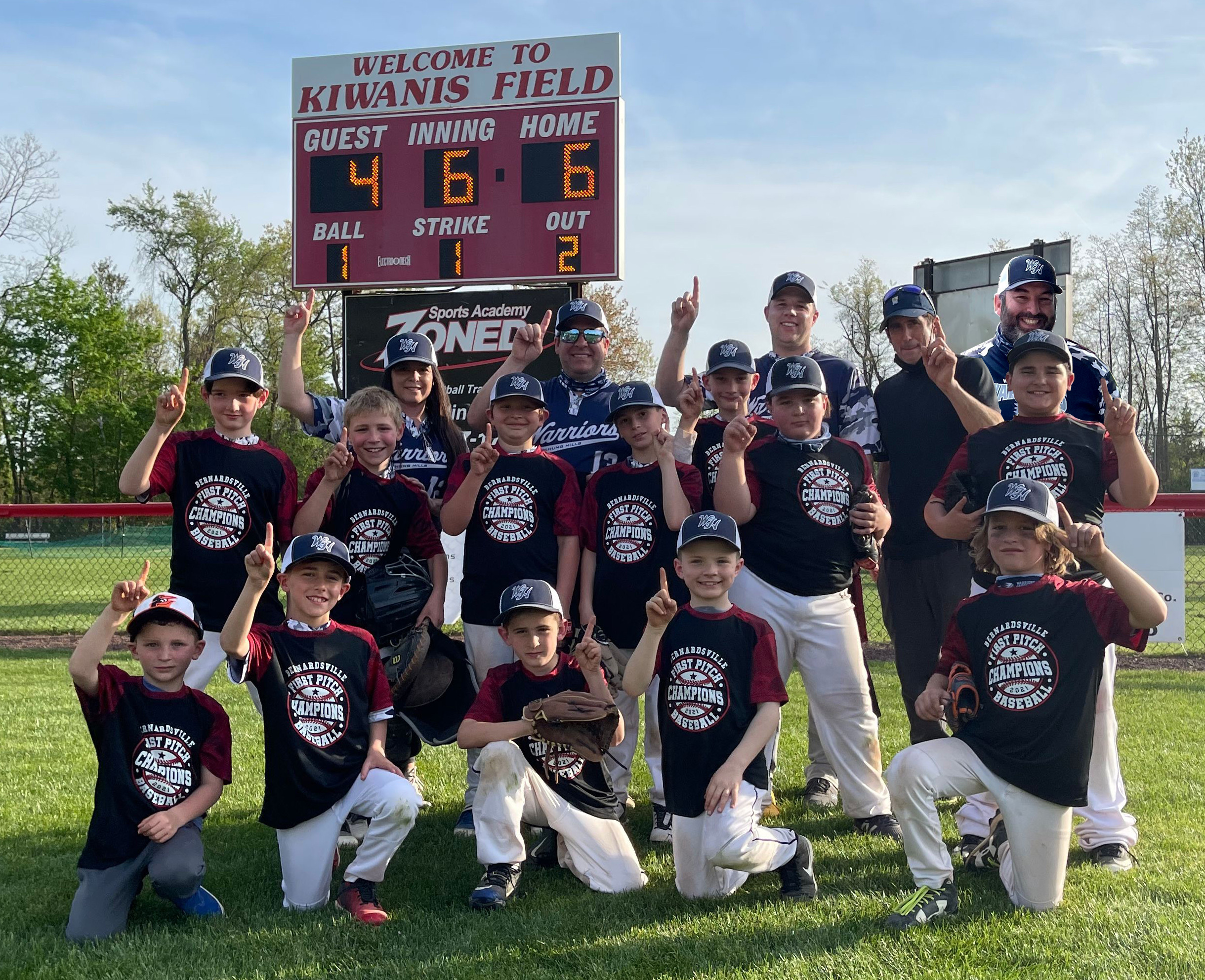 Renna Media Watchung Hills Warriors 9U Baseball Champions