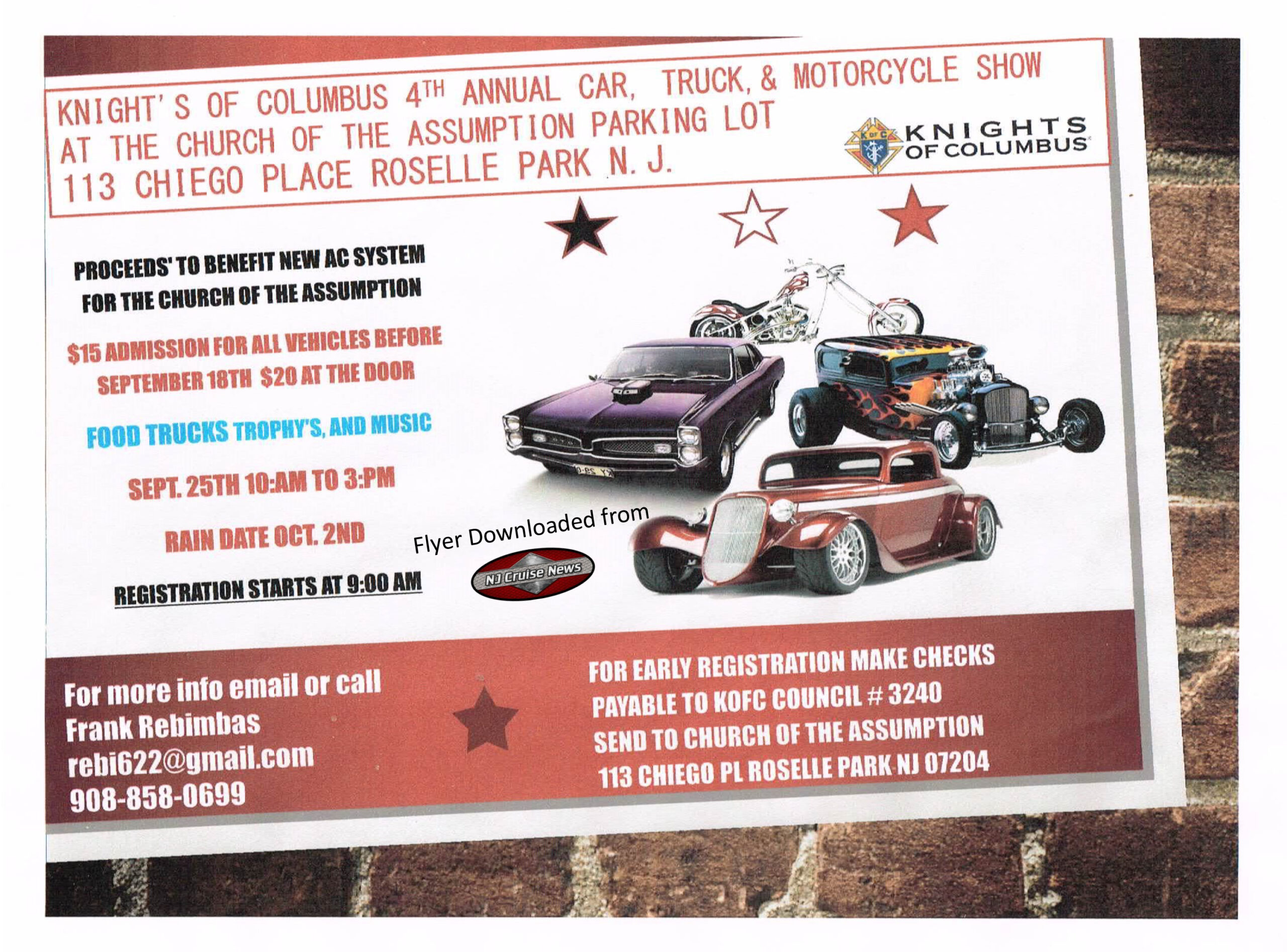 nj car shows september 2021