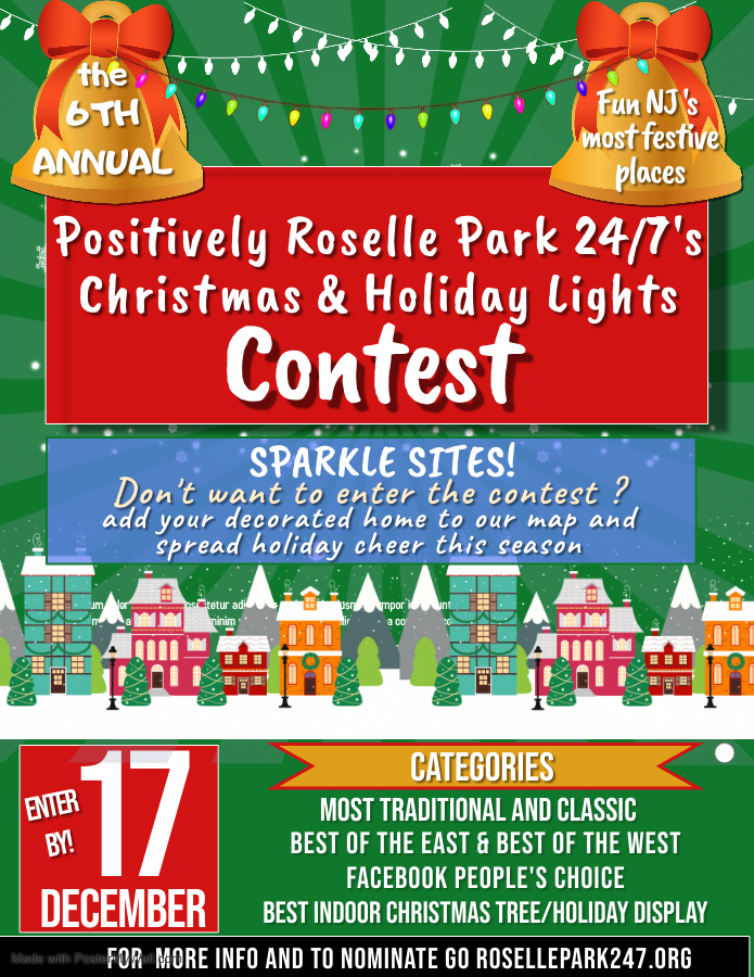 Renna Media Roselle Park 2021 Holiday Lights Contest