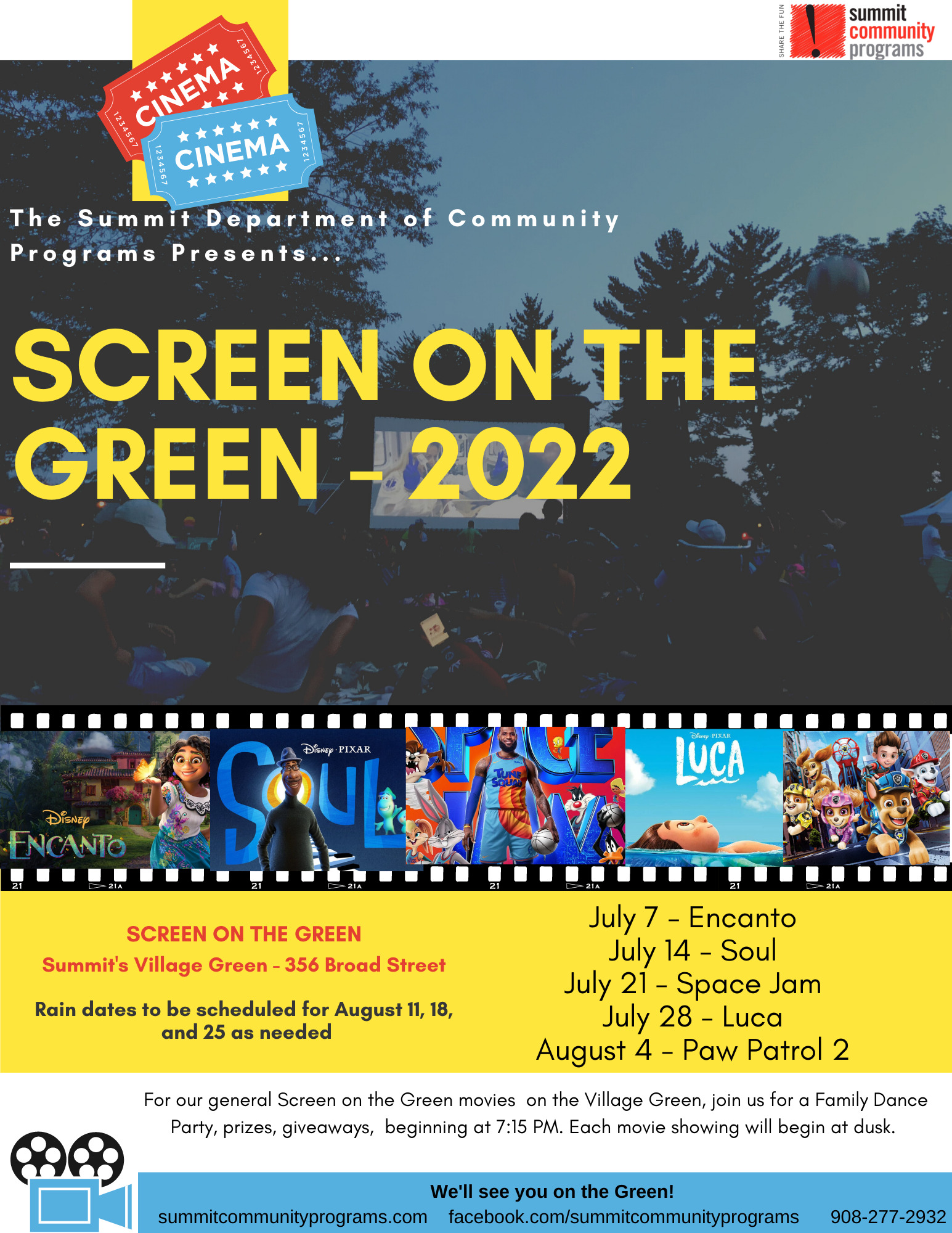 Renna Media Summer Movies & Concerts on the Village Green