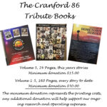 The Cranford 86 Tribute books 2022