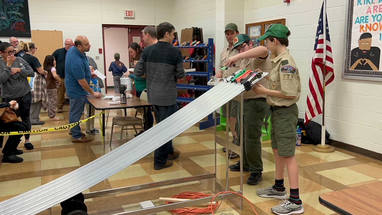 Renna Media Pack 129 holds annual Pinewood Derby