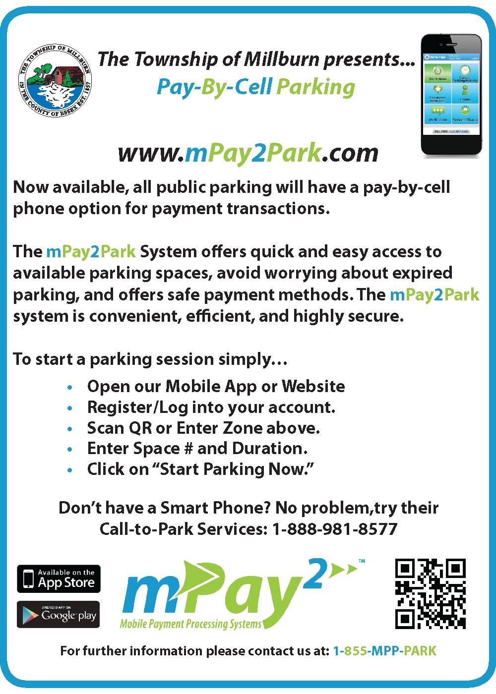 Renna Media Millburn presents PayByCell Parking