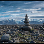 Jerry-Vogel-photography-stacked-stones-of-Cairns-in-Laufskalavarda-Iceland