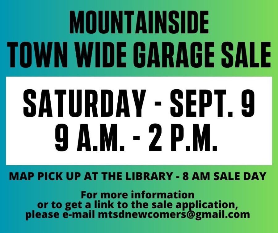 Renna Media Mountainside to hold Town Wide Garage Sale