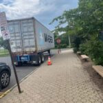 One-of-three-40-foot-container-trucks-filled-with-donated-school-furniture