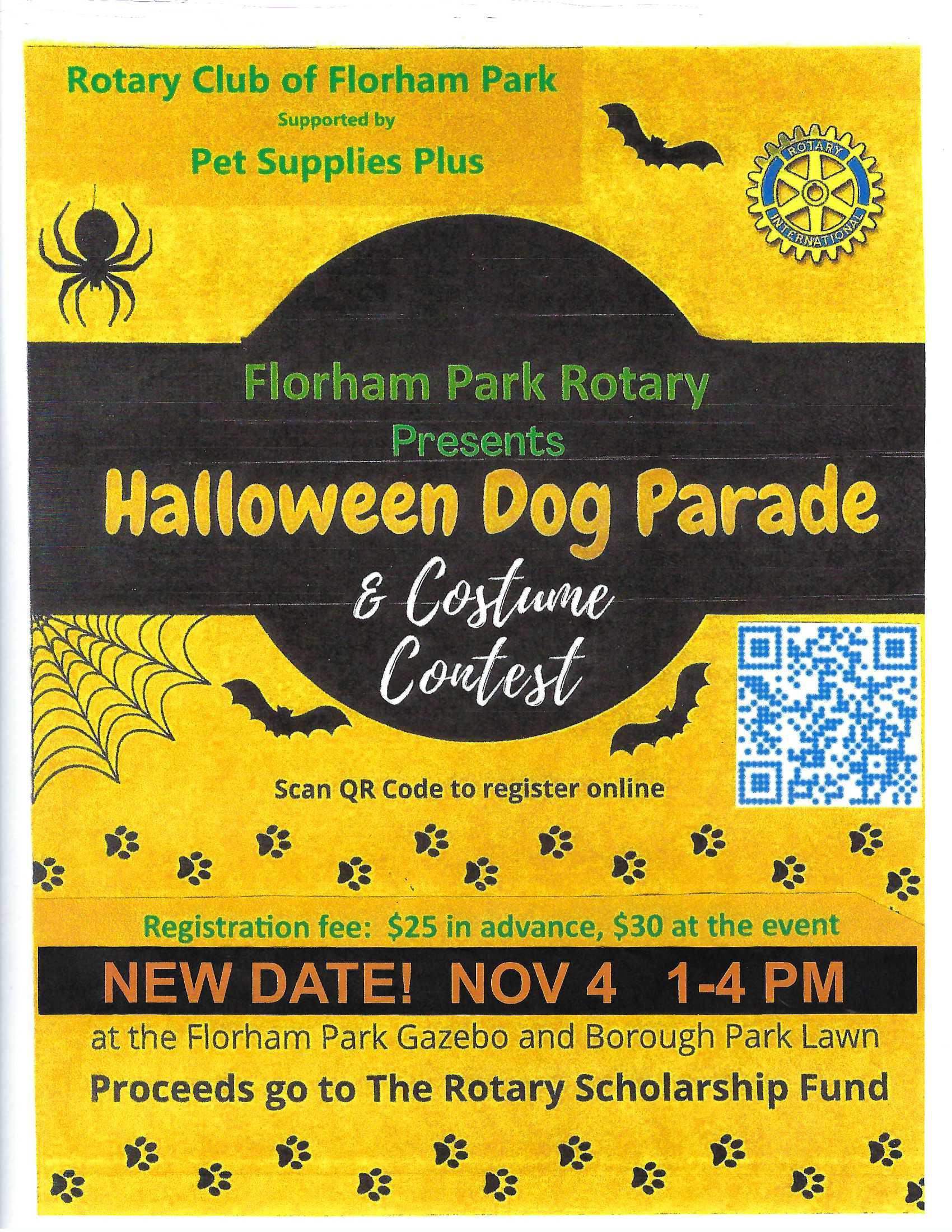 Renna Media Florham Park Halloween Dog Parade rescheduled