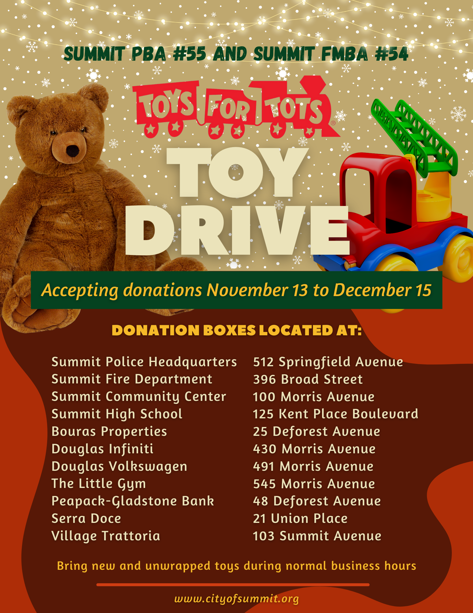 Toys For Tots Holiday Toy Drive