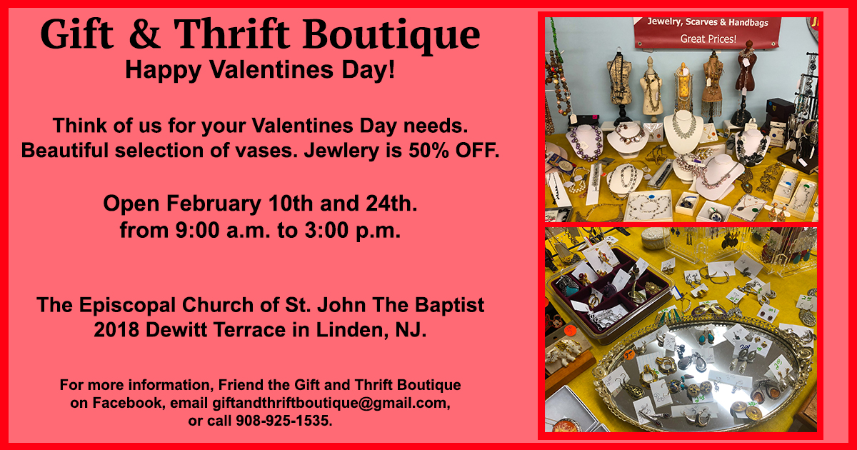 February Sales at the Gift & Thrift Boutique