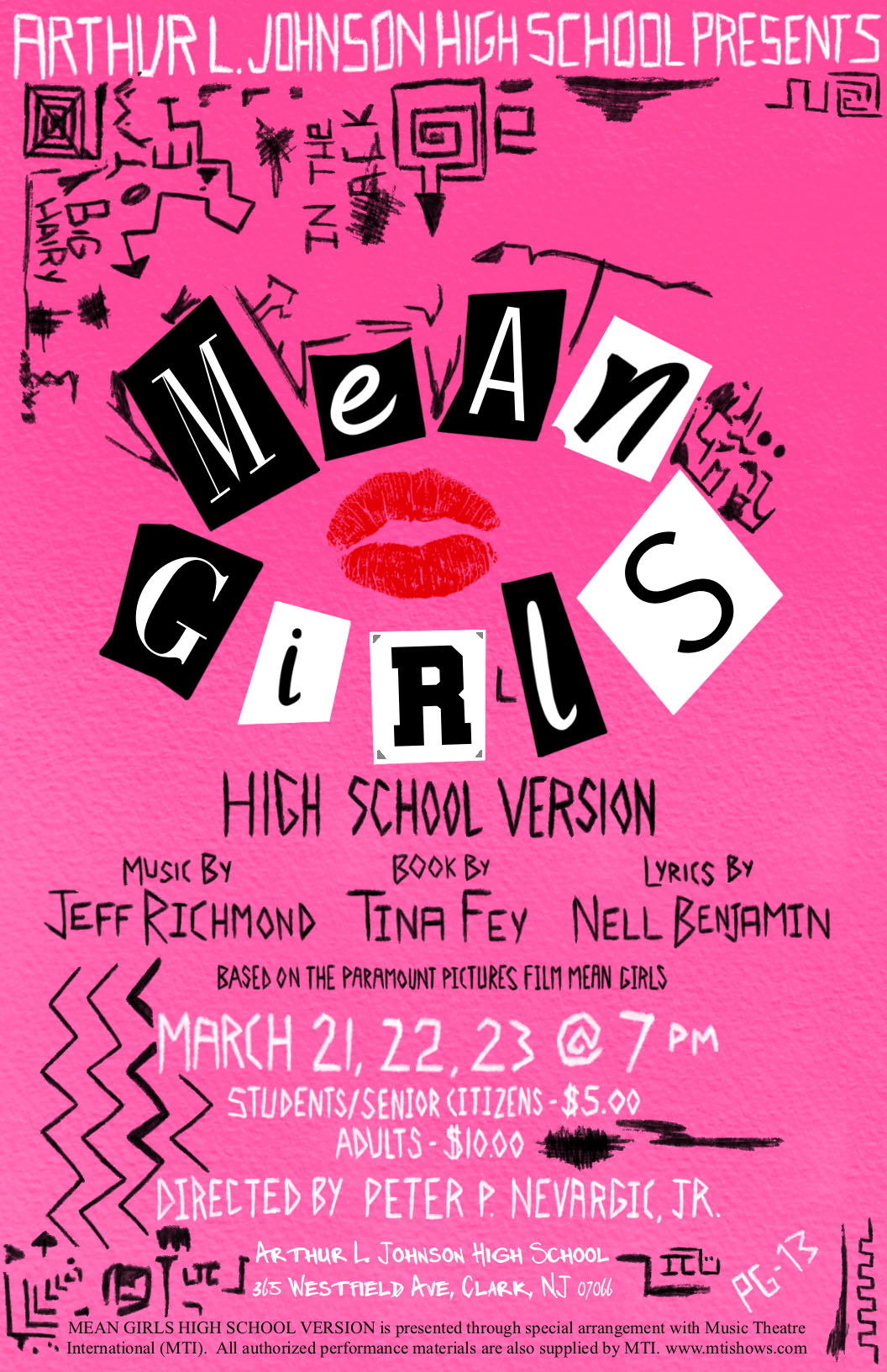 ALJ High School Presents Mean Girls – March 21ST, 22ND, & 23RD