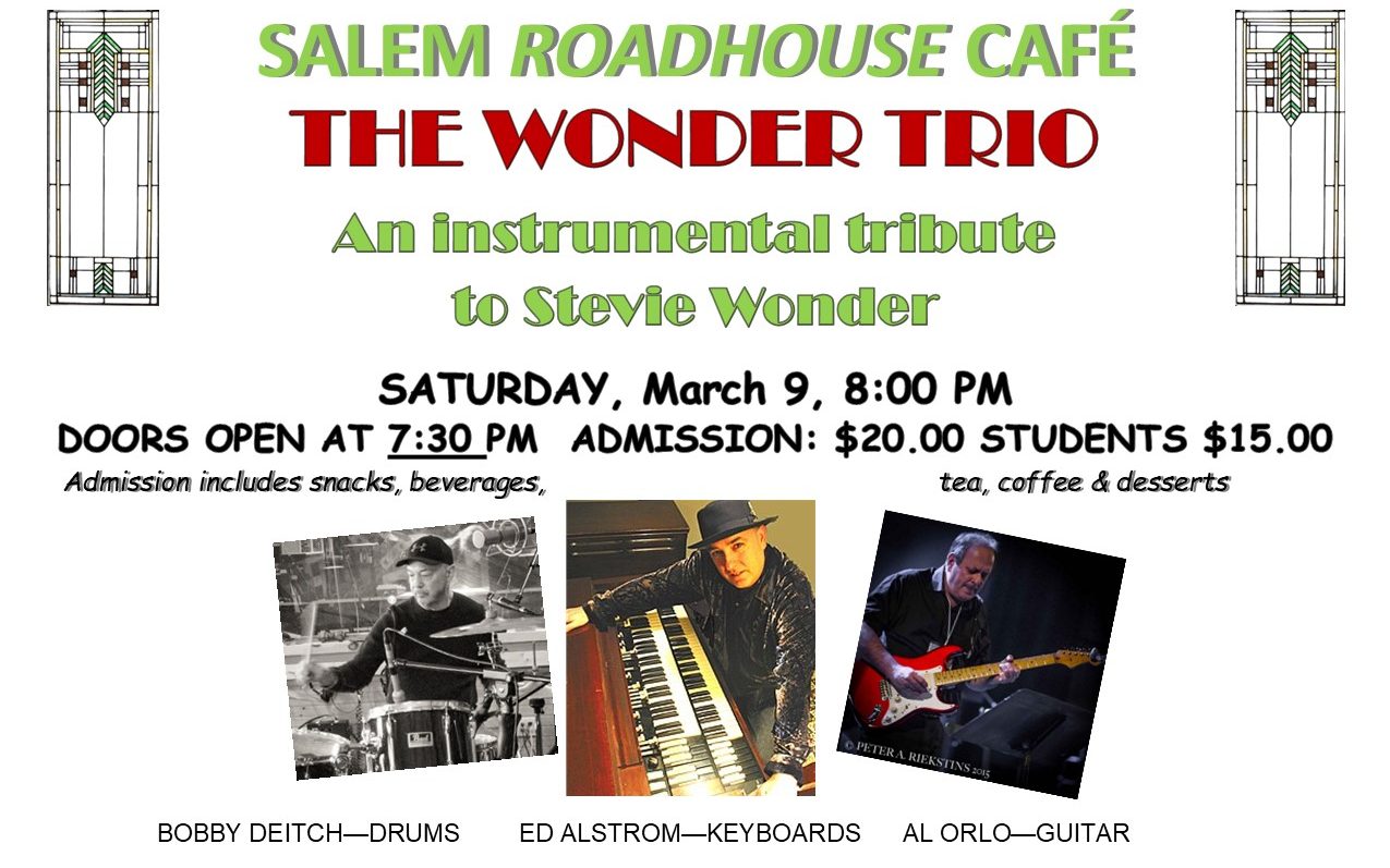 THE WONDER BAND to play at the Salem Roadhouse Café – March 9th