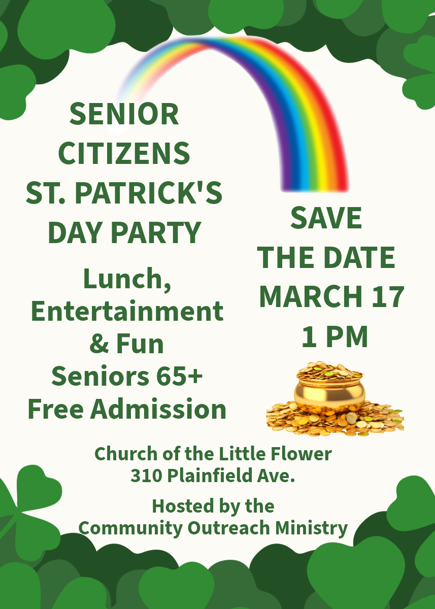 Senior Citizens’ St. Patrick’s Day Party and Luncheon