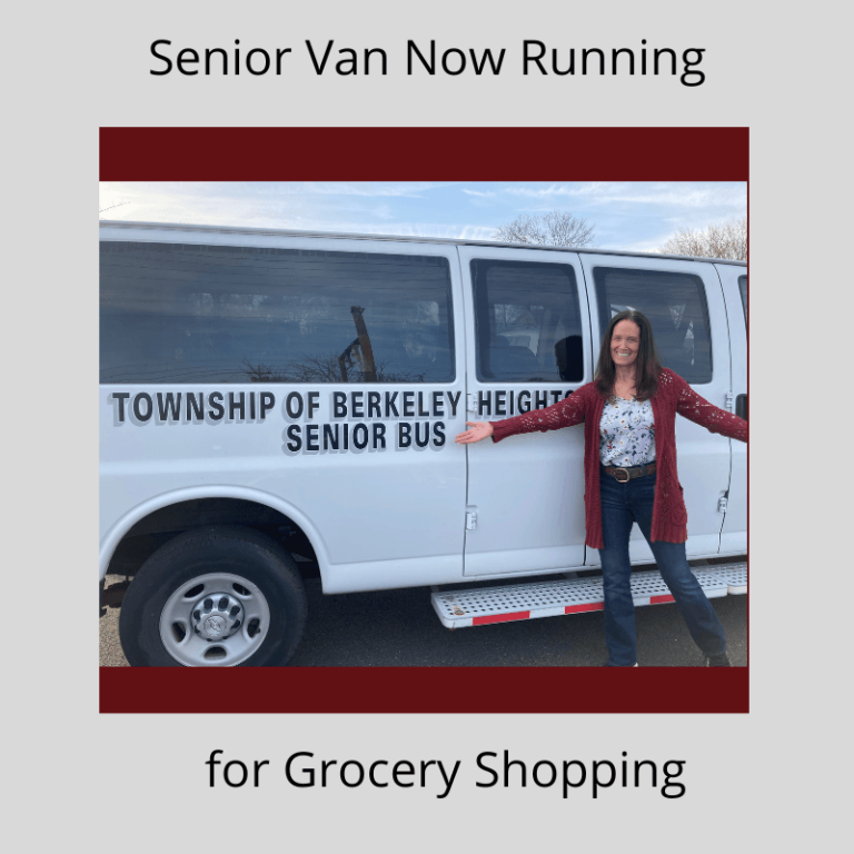 Renna Media | Berkeley Heights Senior Van is Up and Running