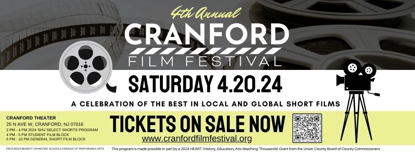 4th Annual Cranford Film Festival set for April 20th