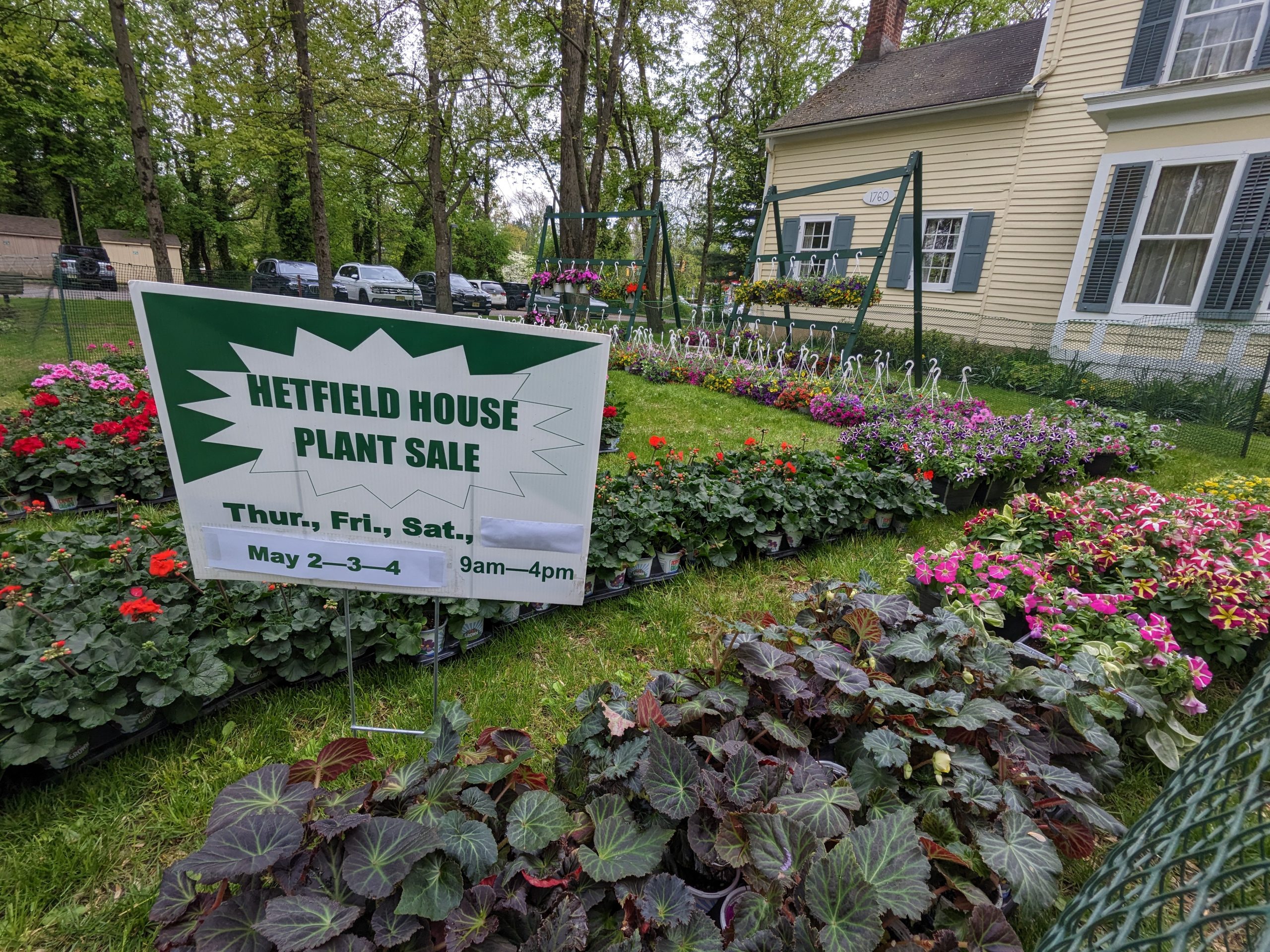 Spring Plant Sale at the Hetfield House – May 2nd – 4th