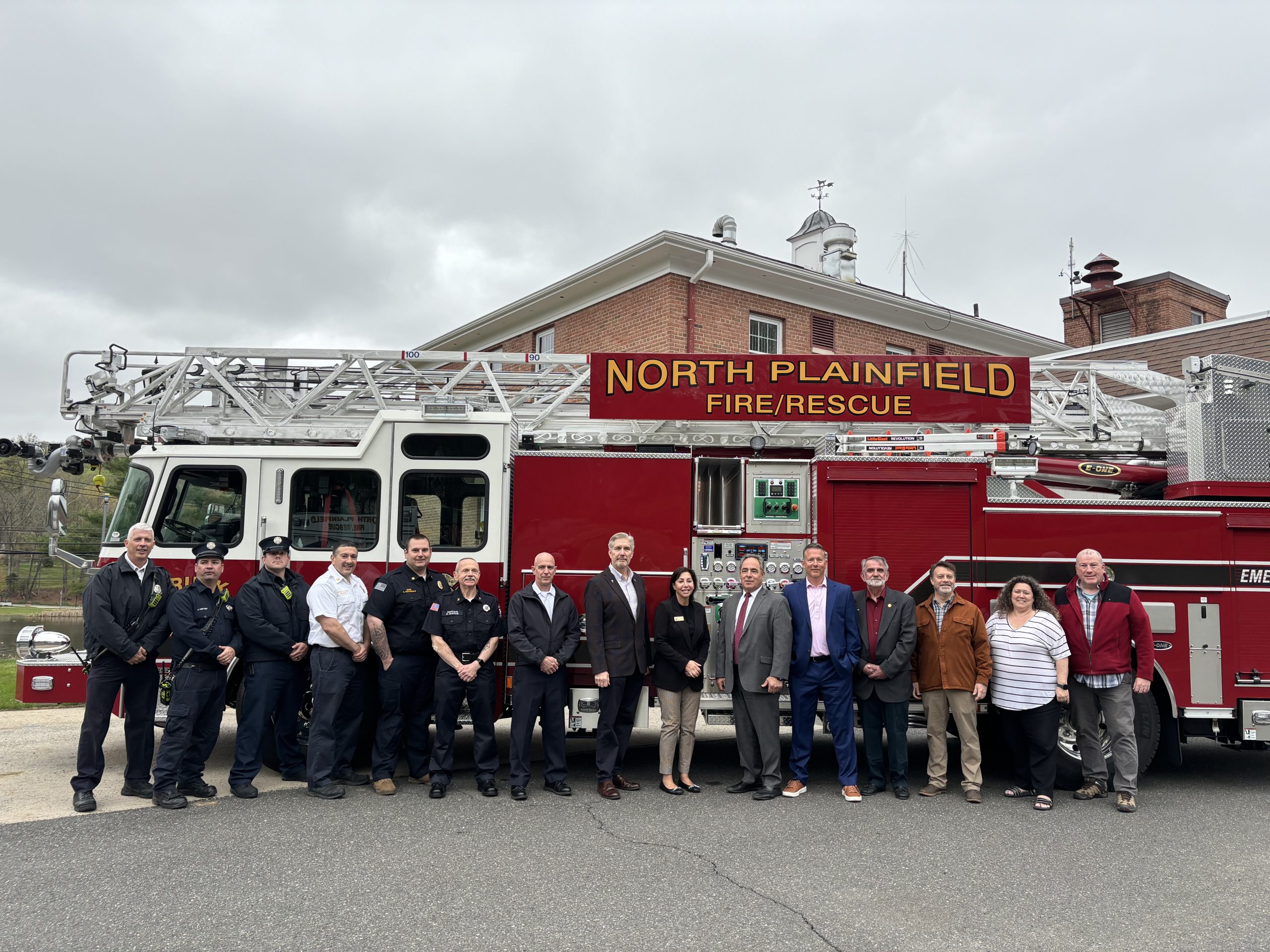 Watchung and North Plainfield Celebrate New Fire Department Ladder Truck