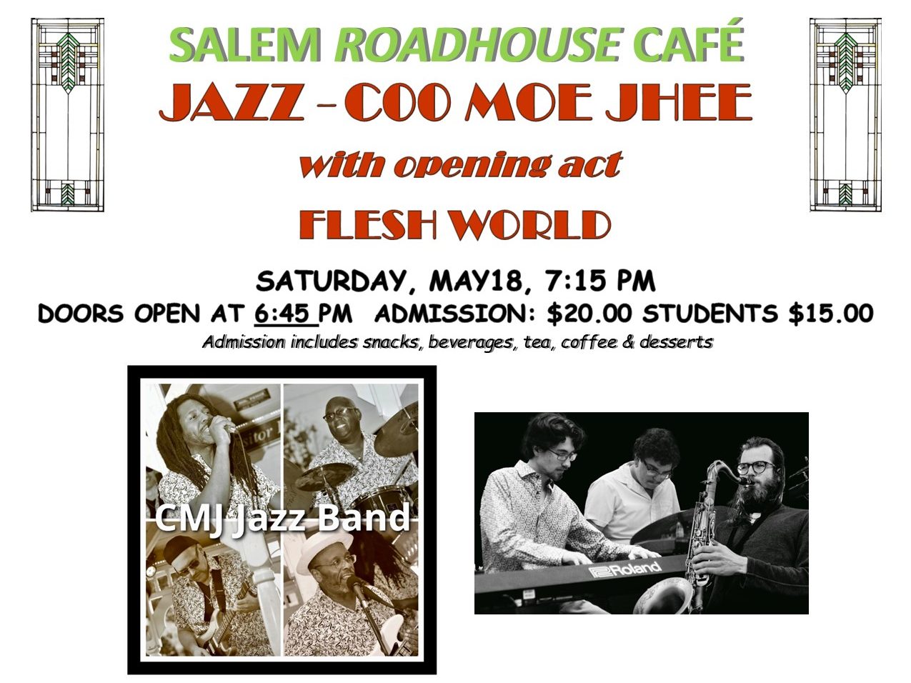 CMJ Jazz Band and Flesh World to perform at Salem Roadhouse Café