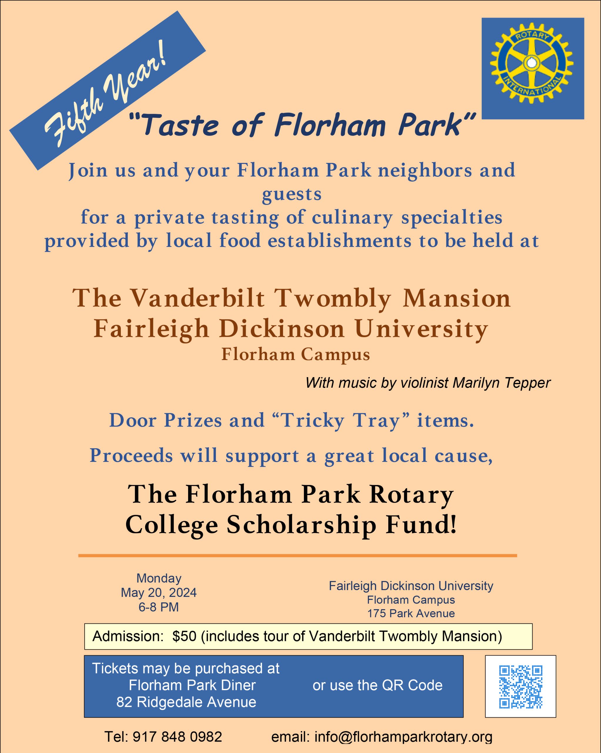 5th Annual Taste of Florham Park set for May 20th
