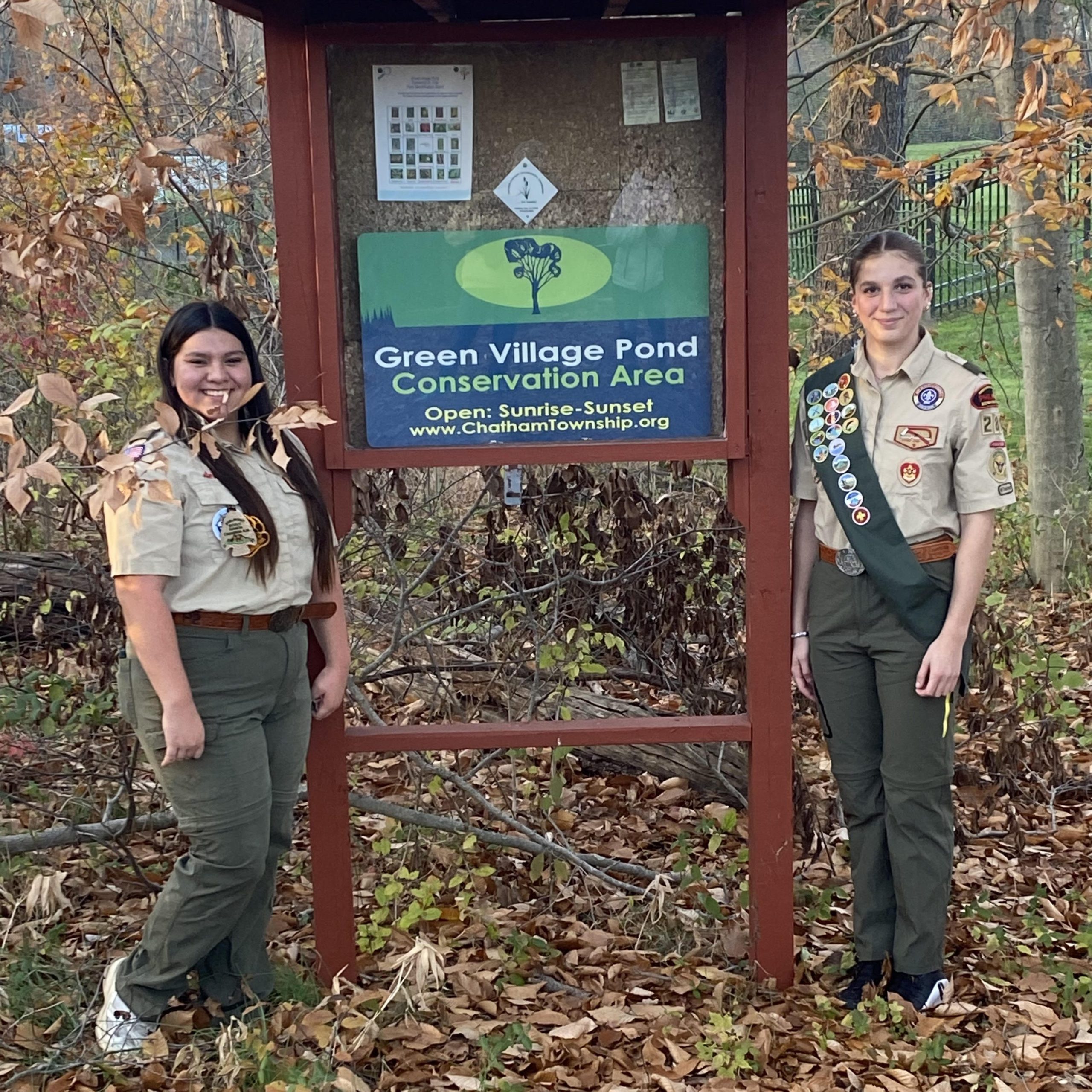 Maria DiPasquale and Sofia Maciejewski earn Eagle Scout Rank
