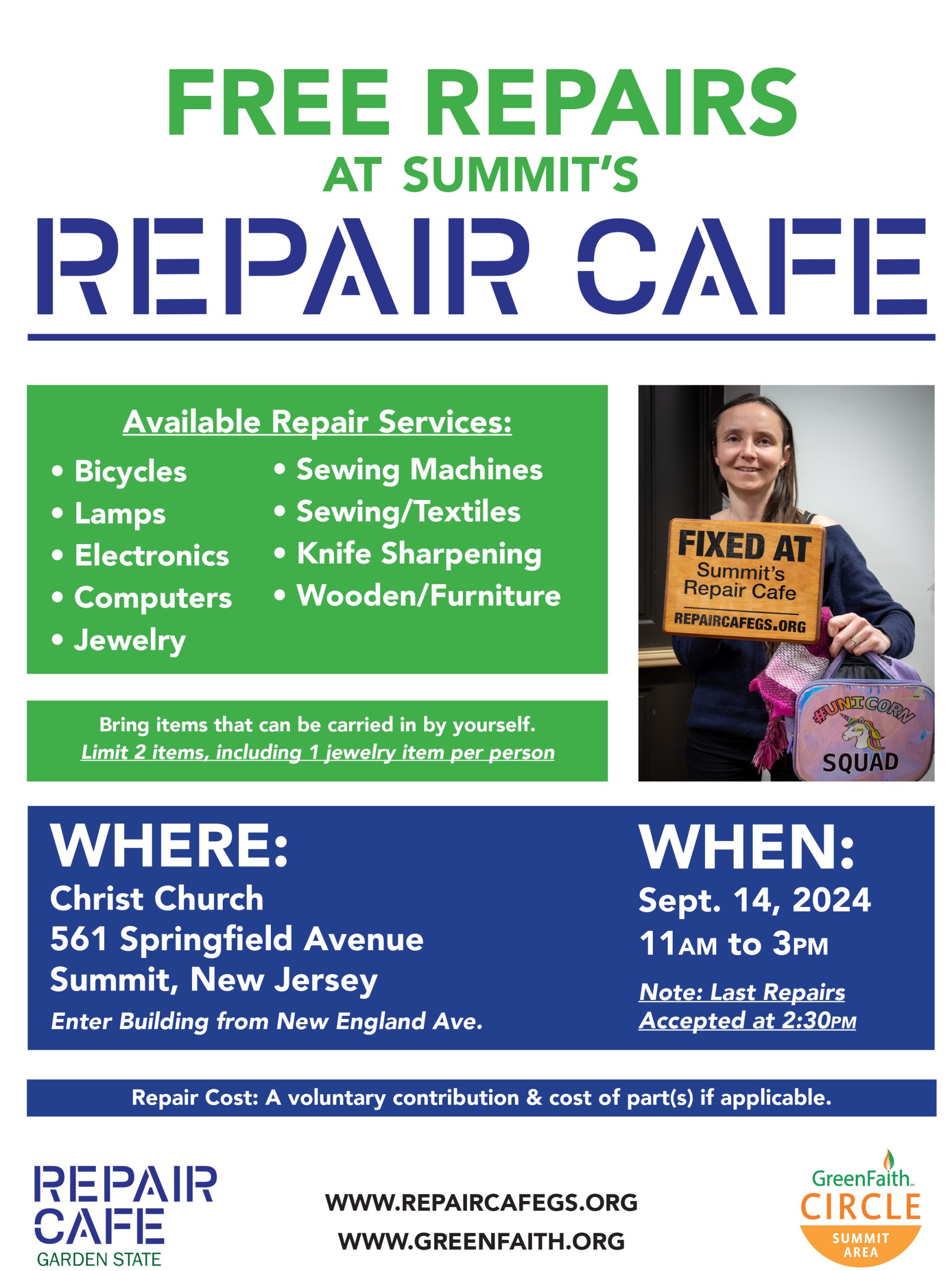 Free Repair Event Returns Items to Former Glory