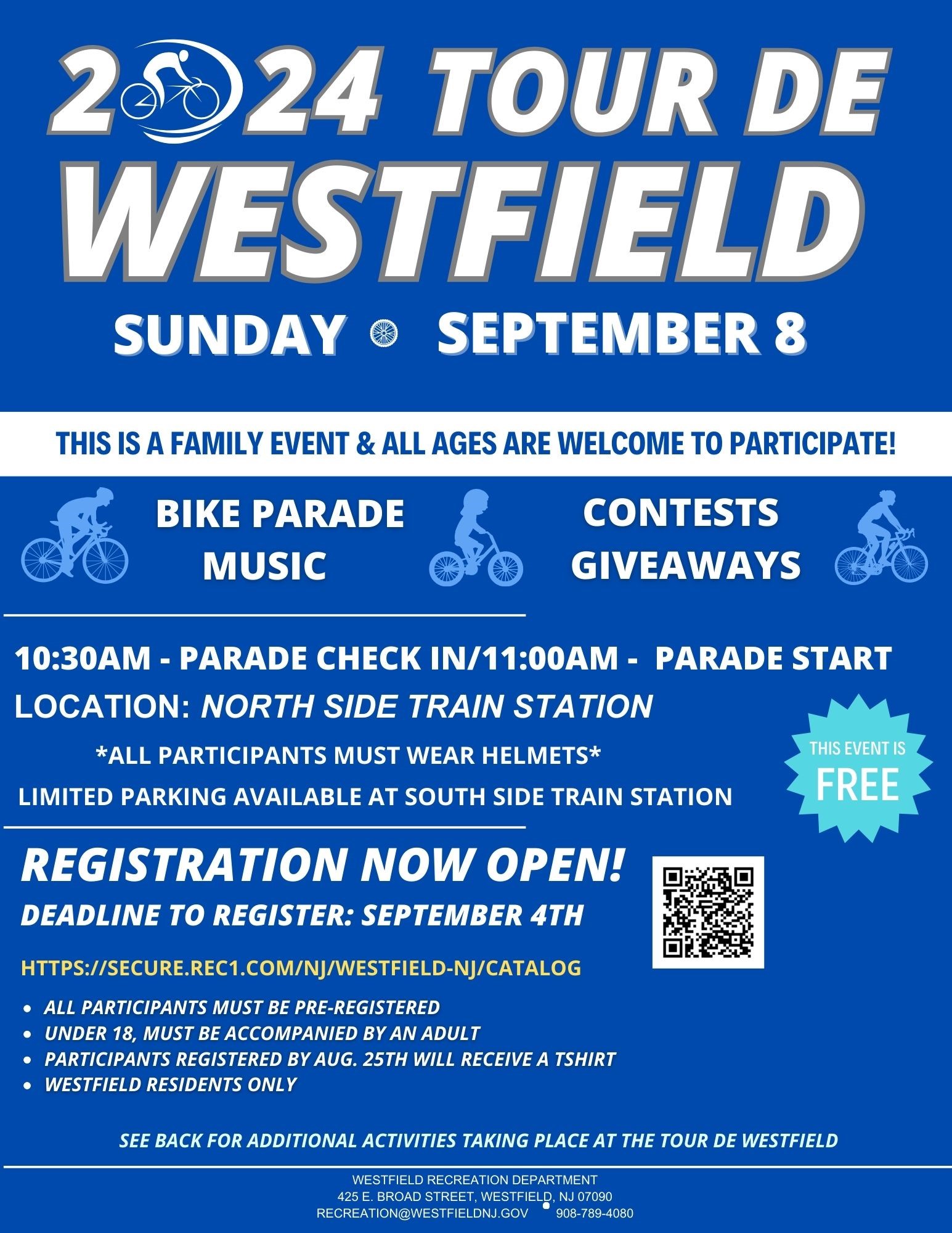 2024 Tour de Westfield Community Biking Event